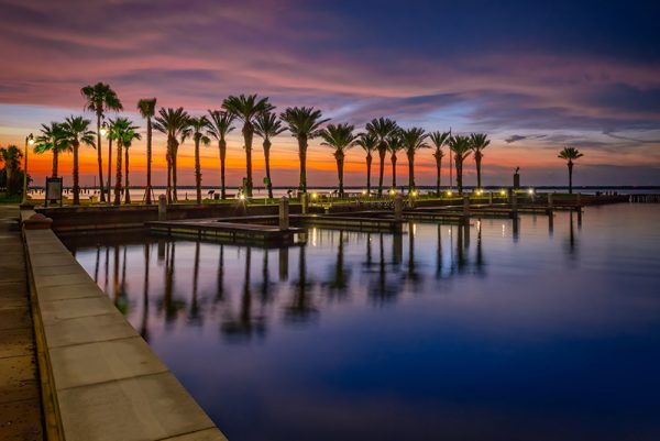 Dusk at Veterans Memorial Park