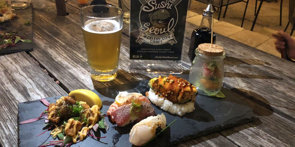 Sushi & Seoul at Celery City Craft