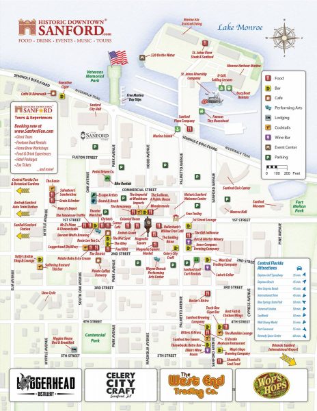 Parking Map of Historic Downtown Sanford