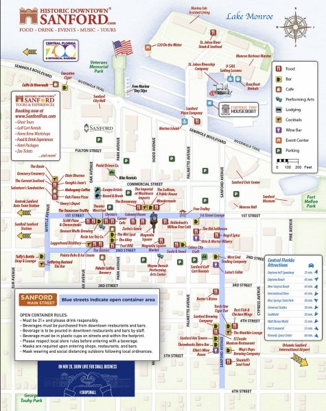 Sanford Open Container Event Map