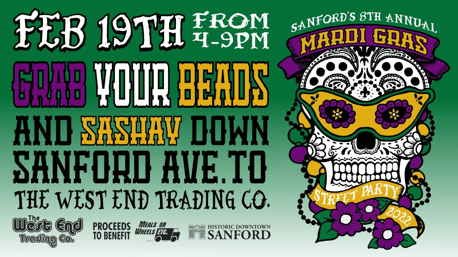 8th Annual Sanford Mardi Gras Street Party