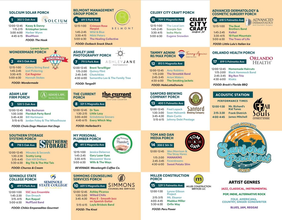 6th Annual Sanford Porchfest Music Festival Everything You Need to Know Historic Downtown Sanford