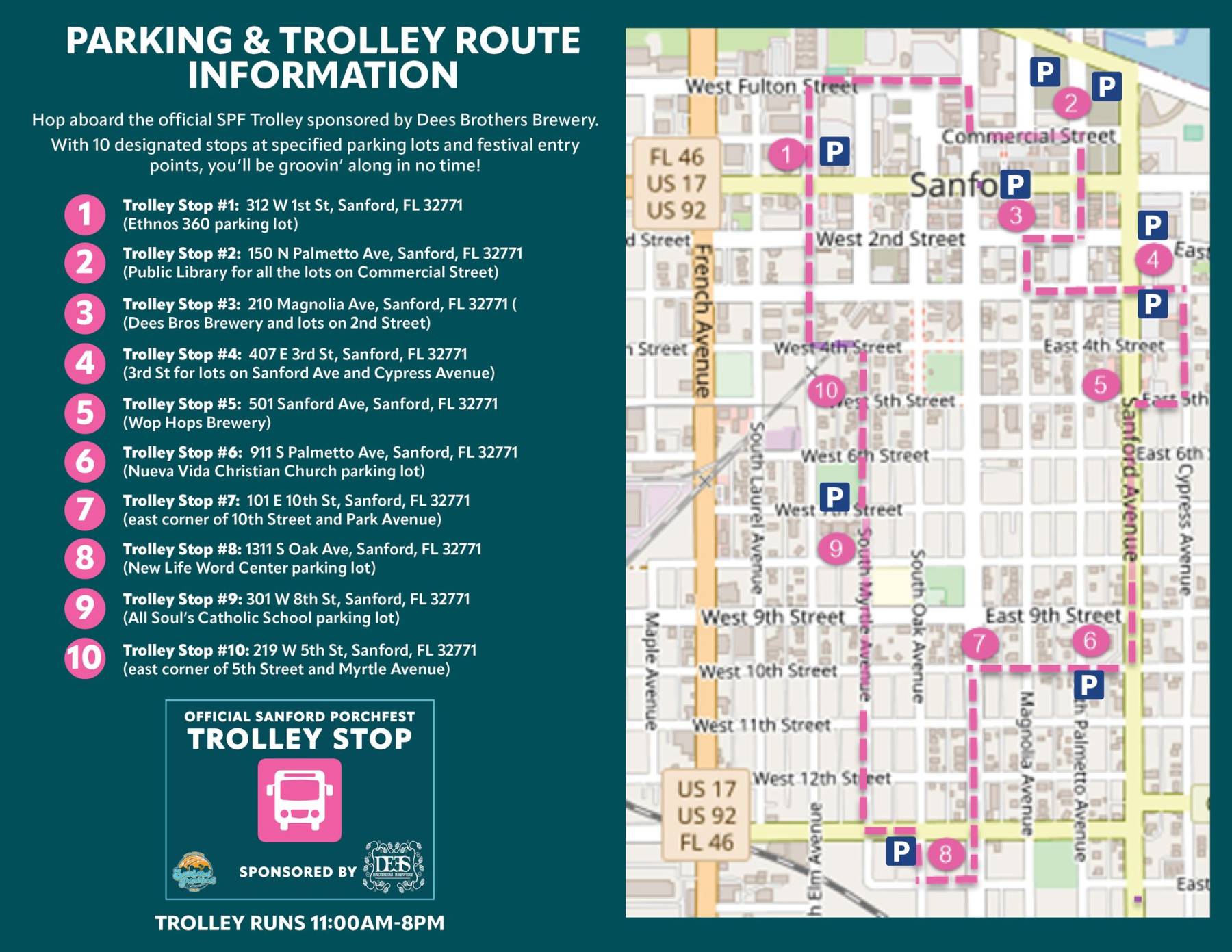 Sanford Porchfest Trolley