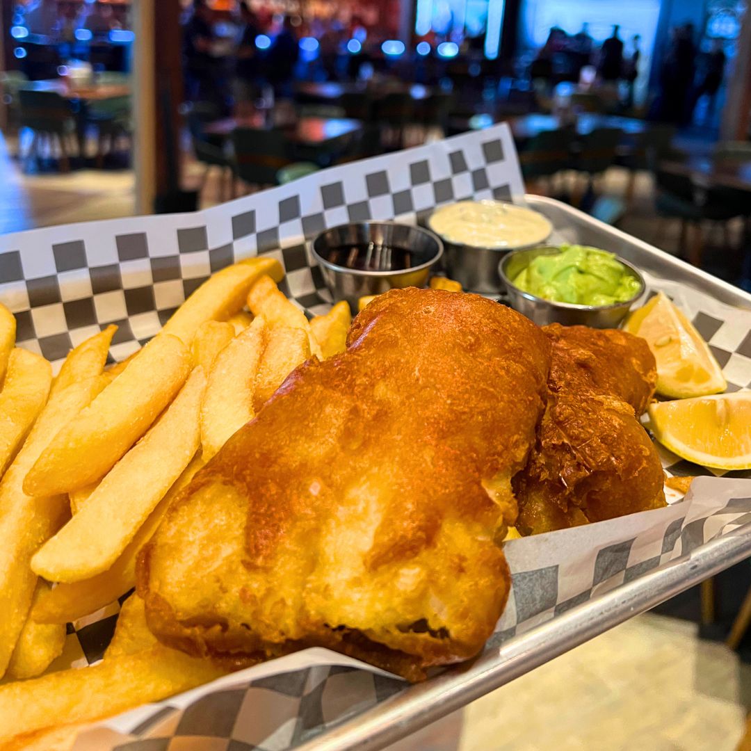 Ace Cafe fish n chips